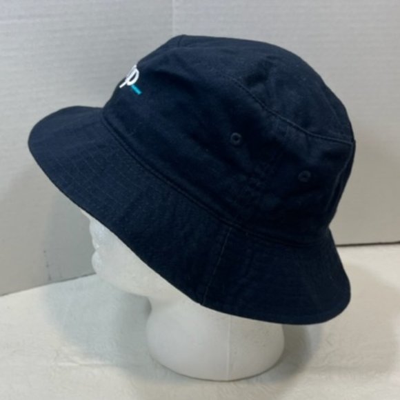 JUMP Bucket Sun Hat Cotton Navy Blue One Size - Picture 2 of 7